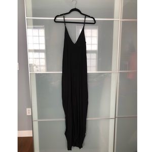 Black Elan V-Back Cover Up Maxi Dress